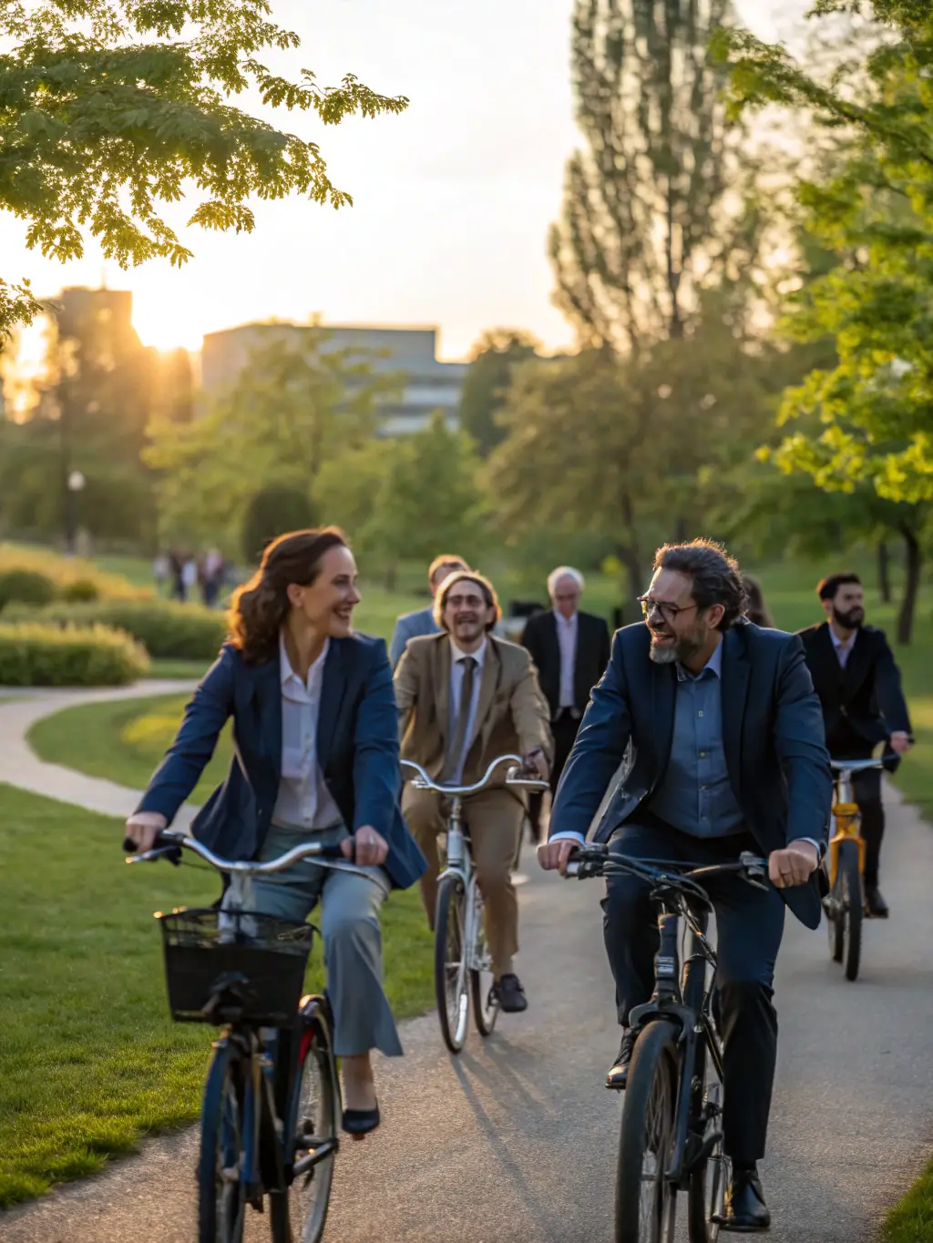 A diverse group of Indian SME employees participating in team activities outdoors, emphasizing teamwork and camaraderie.